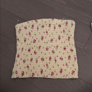 Garage Floral Smocked Tube Top
